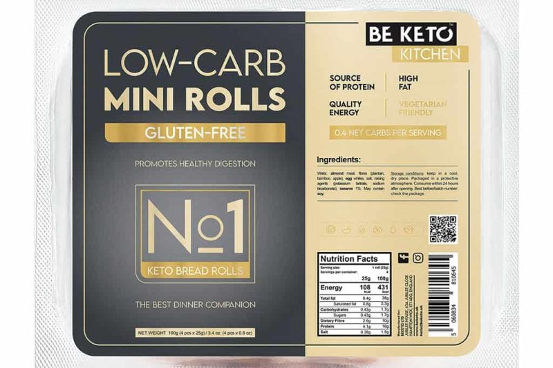 Beketo Ψωμάκια Low carb mini rolls 4τμχ (100g)