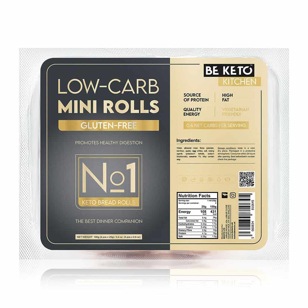 Beketo Ψωμάκια Low carb mini rolls 4τμχ (100g)