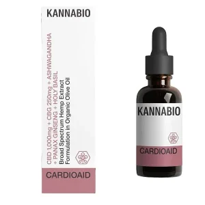 Kannabio CARDIOAID CBD+CBG+Προσαρμογόνα βότανα (1,250mg/10ml)