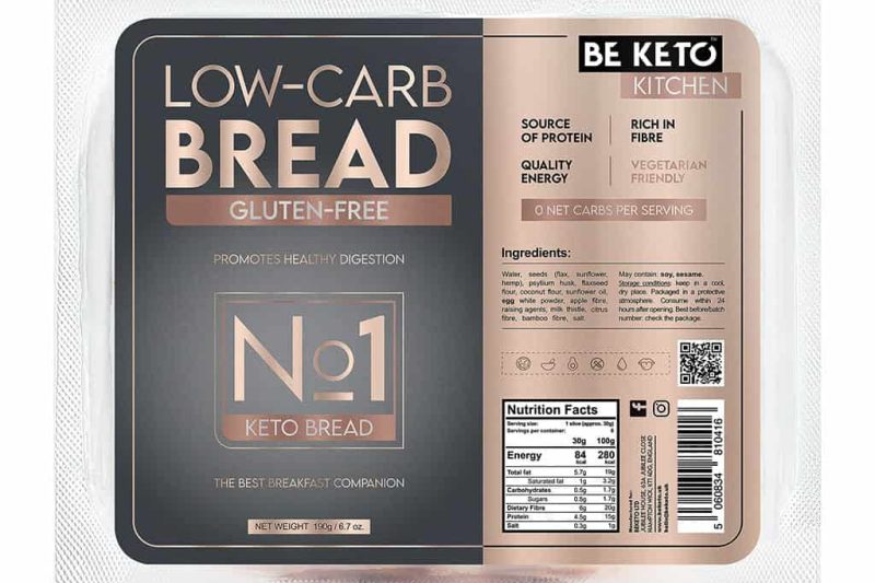 Beketo Κέτο Ψωμί Χωρίς Γλουτένη σε Φέτες Beketo (190g)