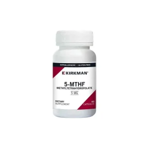 Kirkman 5-MTHF (Methyltetrahydrofolate) 5mg (60caps)