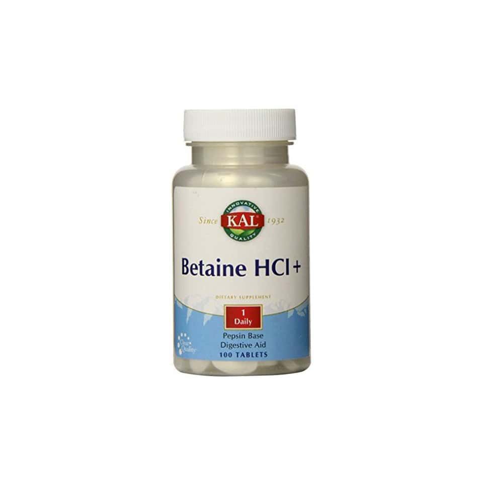 KAL Betaine HCl Complex 250mg (100 tablets) - Υδροχλωρική βεταΐνη