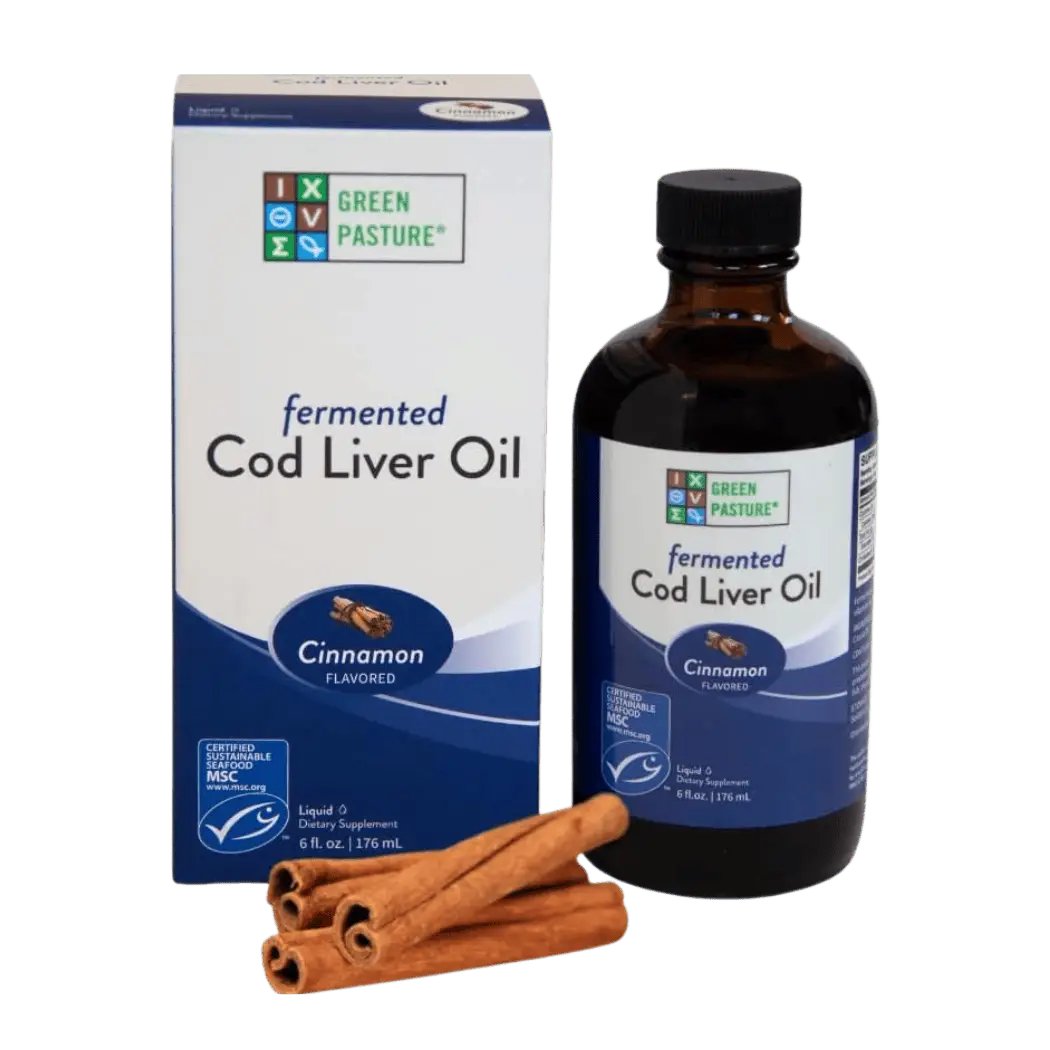 Green Pasture Fermented Cod Liver Oil Cinnamon (176 ml) - Μουρουνέλαιο