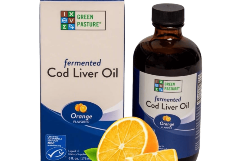 Green Pasture Fermented Cod Liver Oil Orange (176 ml) - Μουρουνέλαιο
