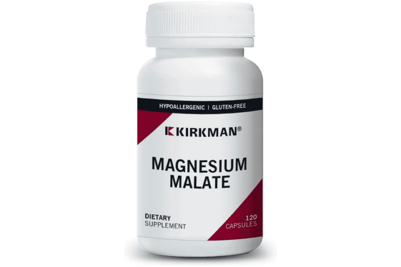 Kirkman Magnesium Malate 800mg (120 caps) – Μηλικό Μαγνήσιο (Υποαλλεργικό)