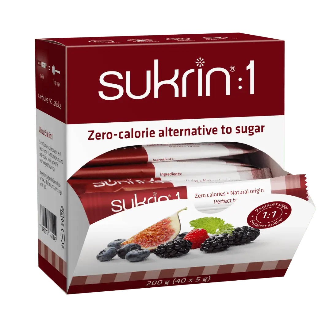 Sukrin :1 – Ερυθριτόλη με Στέβια (Αναλογία 1:1) 5gr x 40τμχ