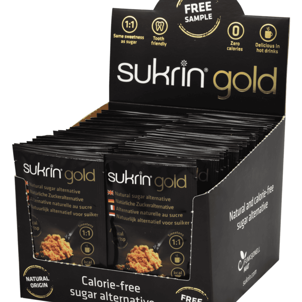 Sukrin Gold – Ερυθριτόλη με γεύση Καστανής Ζάχαρης 20gr